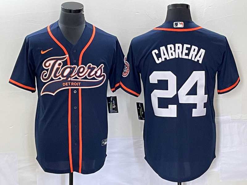 Men's Detroit Tigers #24 Miguel Cabrera Navy Cool Base Stitched Baseball Jersey,We sell and wholesale Men's Detroit Tigers #24 Miguel Cabrera Navy Cool Base Stitched Baseball Jersey on line form chian!